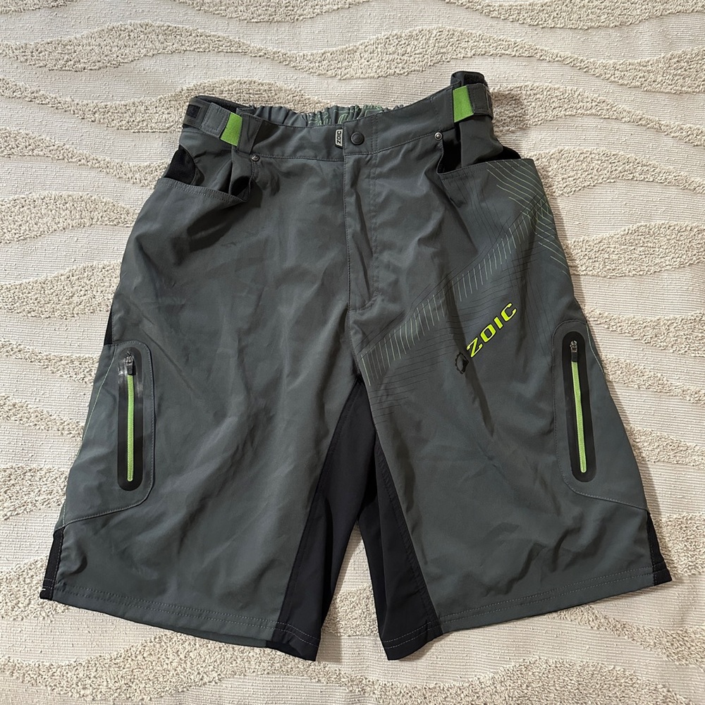 2 Piece Mountain Bike Shorts Zoic Ether w/ Padded Liner, Men, XXL,MSRP $120,EUC